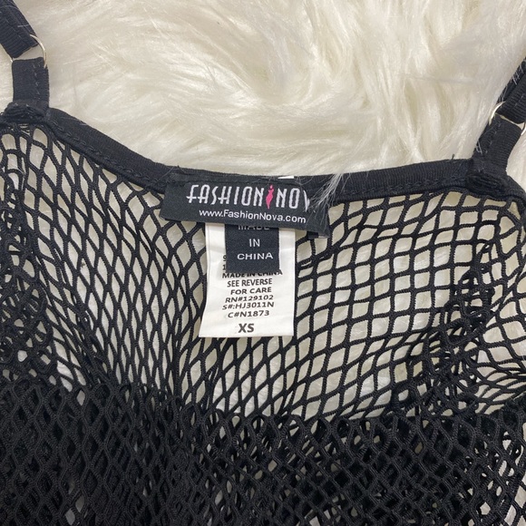 Fashion Nova Fish Net Body Suit - Picture 3 of 4